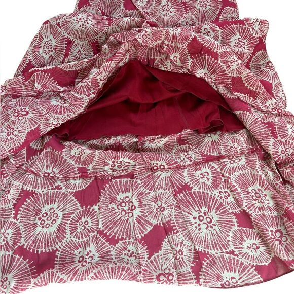 Jonathan Martin Studio Vintage Y2K Midi Dress Silk Ruffle Sleeveless Womens 16 - Picture 4 of 9